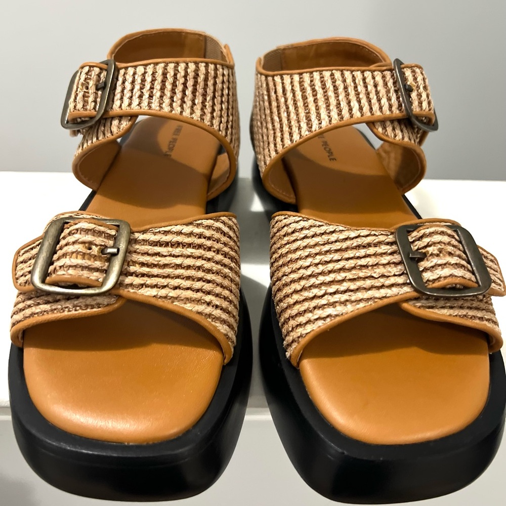 🌻🆕FREE PEOPLE Mandi Weave Sandals-Size 8 - Picture 12 of 17